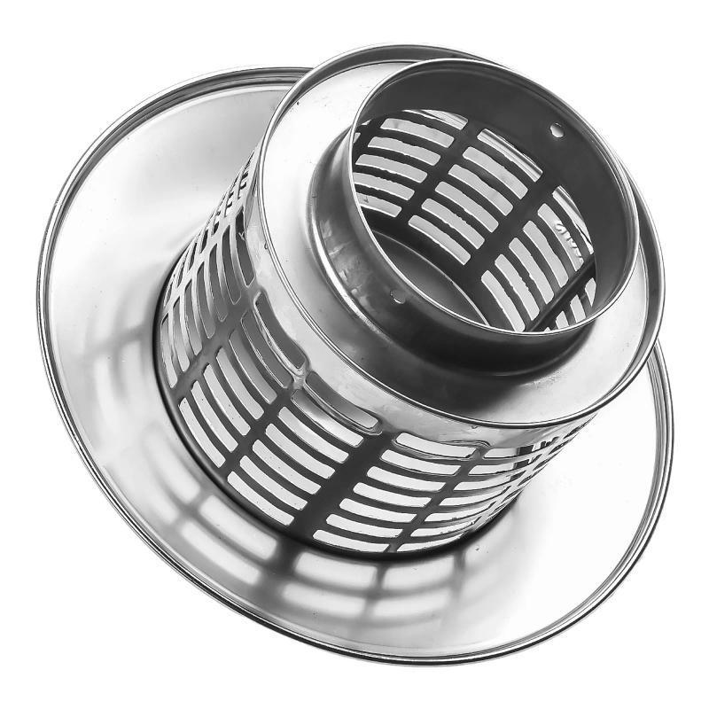 Description Picture 5 of item75/200mm Stainles Steel Chimney Cap For Exterior Wall Roof Pipe Exhaust Vent Chimney Exhaust Hood Silver Chimney Cover