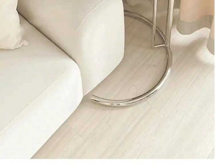 Description Picture 3 of itemNordic C-shaped Coffee Table Stainless Steel Glass Lift Sofa Corner End Table Adjustable Lift Desk Living Room Furniture