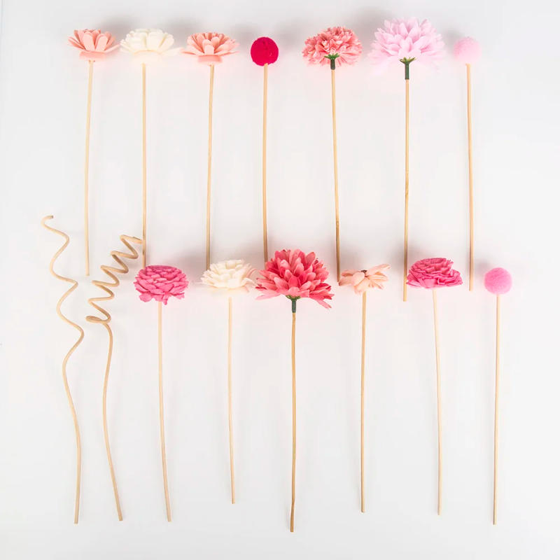 Description Picture 3 of item15Pcs Red Simulation Flowers Reed Diffuser Replacement Sticks DIY Handmade Home Decor Rattan Oil Diffuser Refill Sticks