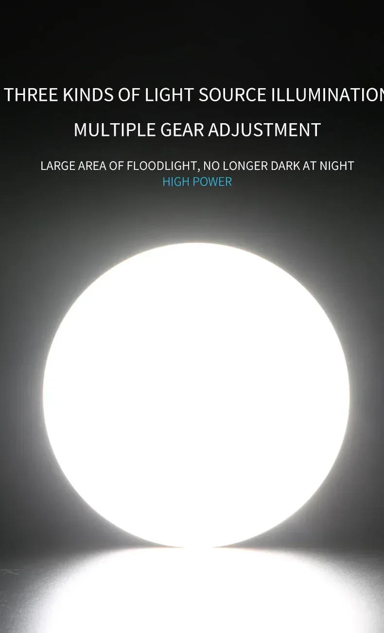 Description Picture 3 of itemCamping Lantern Outdoor Camping Light Rechargeable Flashlight Strong Light Portable Lanterns Power Bank Tent Lamp