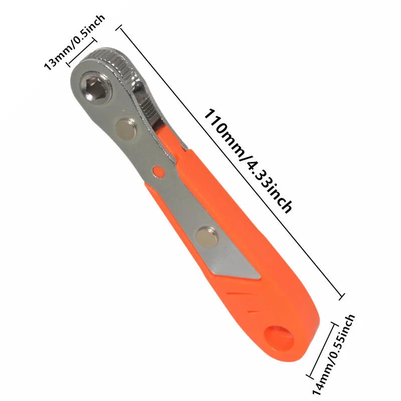 Description Picture 4 of item1 Set Hexagon Ratchet Spanner with Screwdriver Bit: The Perfect Household Handle Repair Wrench for Car and Vehicle Maintenance