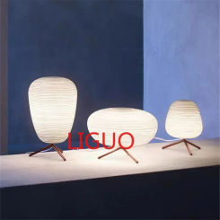 Scandinavian glass Table Lamp for Living Room Bedside lamp spiral pattern Study Indoor Decor Home corner Tripod table lamp