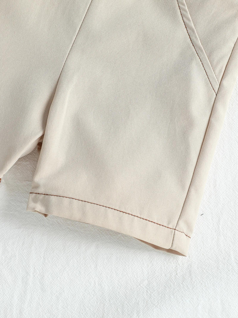 Description Picture 5 of itemBaby Boys/ Girls Suits Girl's Striped Sleeveless Vest +Summer New Fashion Overalls Two-pieces Casual ActiveClothesSet