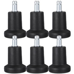 6 Pcs Fixed Caster Pads Furniture Casters Practical Wheels Multifunction Feet Desk Leveler Chair Plastic Metal for Replacement