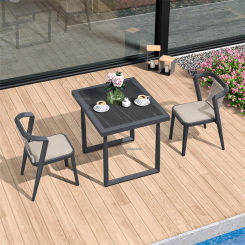 Modern Outdoor Balcony Chair Small Apartment Tea Table and Chair Home Leisure Patio Garden Chair Dining Table Garden Furniture