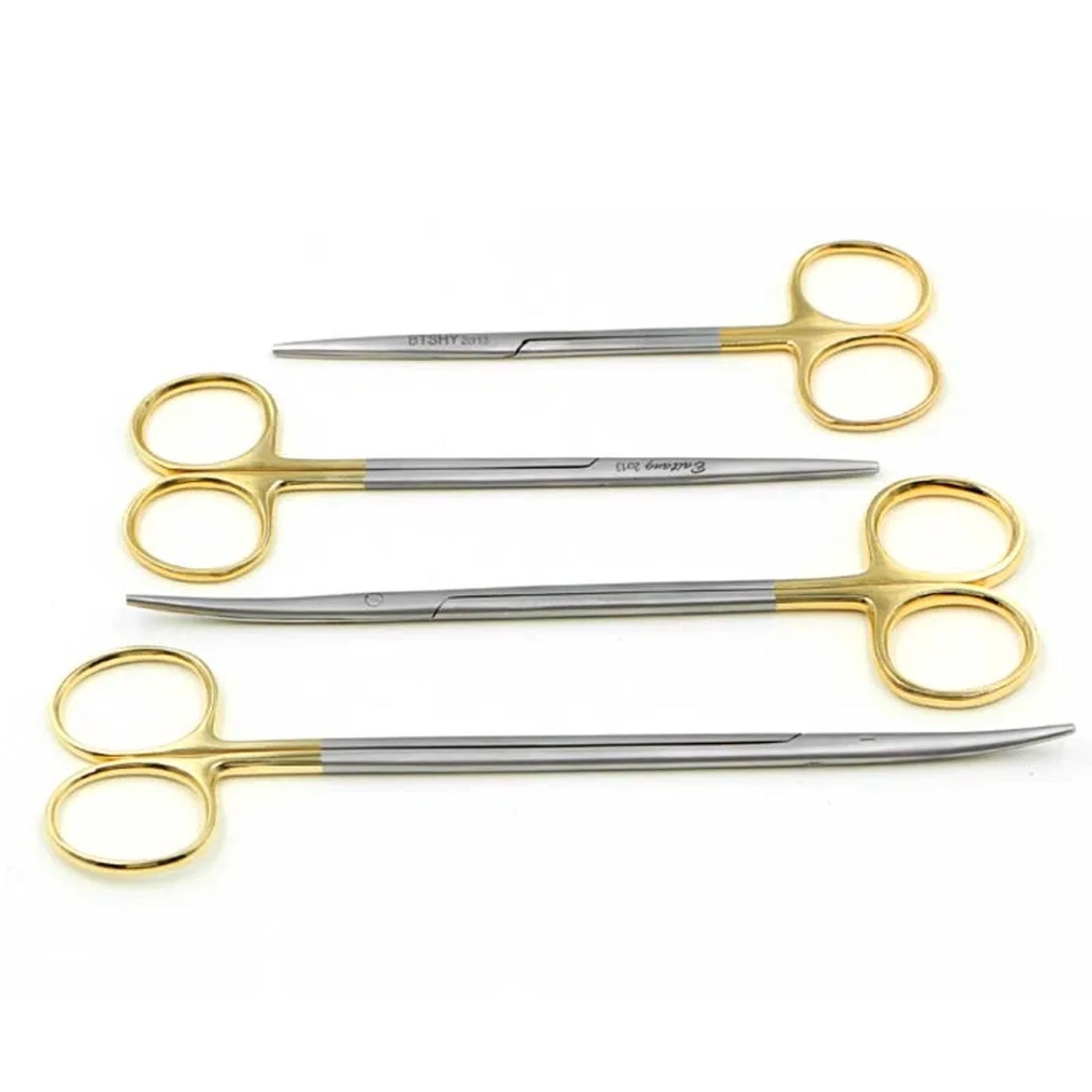 Description Picture 2 of itemOphthalmic stainless steel gold handle surgical scissors cosmetic plastic surgery instrument double eyelid tool 12.5/14.16cm