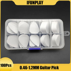 100pcs Guitar Picks ABS Acoustic Electric Ukulele Guitar Plectrum 0.46mm 0.71mm Standard Mediator Guitar Parts&Accessories