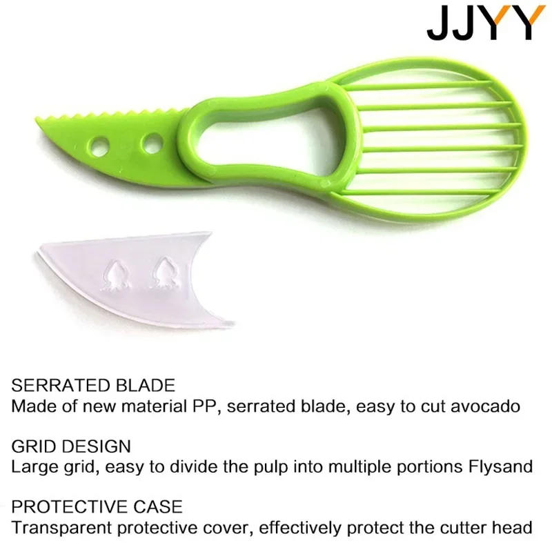 Description Picture 6 of itemMultifunctional Avocado Cutter Corer Butter Fruit Slicer Peeler Pulp Separator Plastic Knife Kitchen Tools Gadgets Accessories