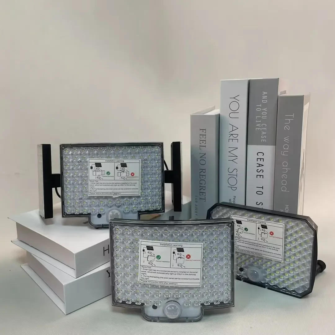 Description Picture 6 of item1-2 Pcs Solar Light Motion Sensor Outdoor Lighting Waterproof Super Bright LED Wall Lamp Remote Street Lights Garden Courtyard