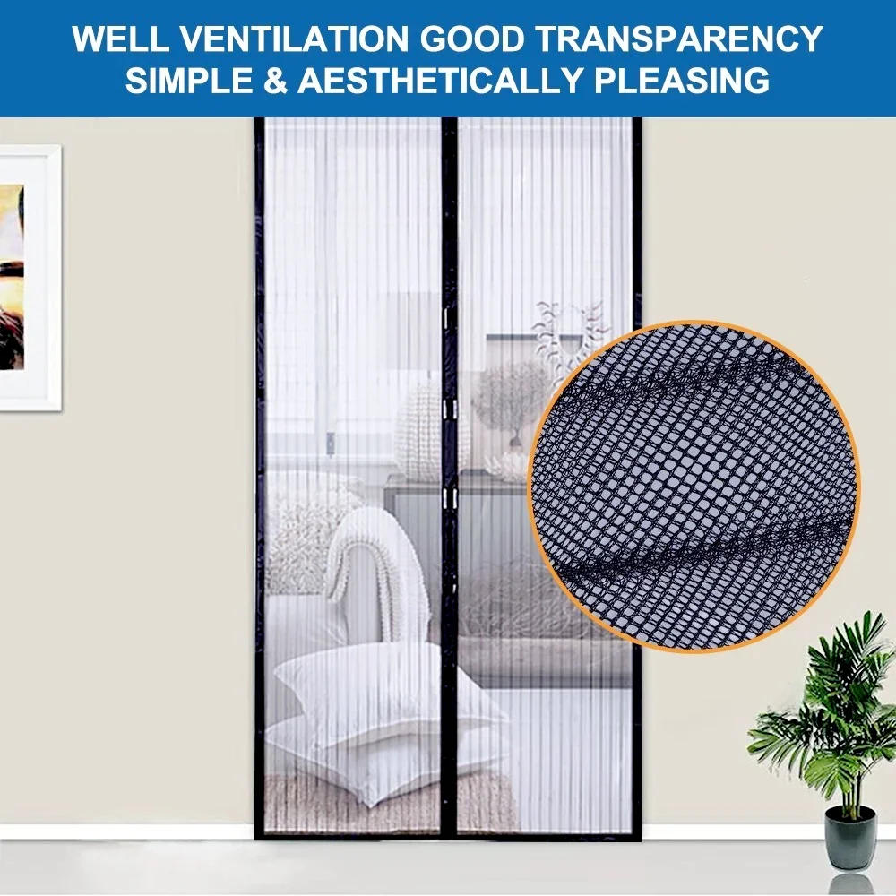 Description Picture 4 of itemMagnetic Door Mosquito Net Anti Fly Insect Automatic Closing Invisible Mesh Screen Punch-Free Window Curtain Screen