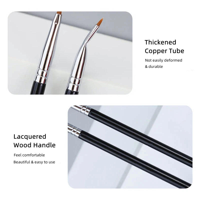 Description Picture 5 of itemLOYBJ Bend Head Eyeliner Brush Eye Detail Makeup Brush Under Eyes Tear Trough Concealer Brush Women Fine Liner Beauty Maquiagem