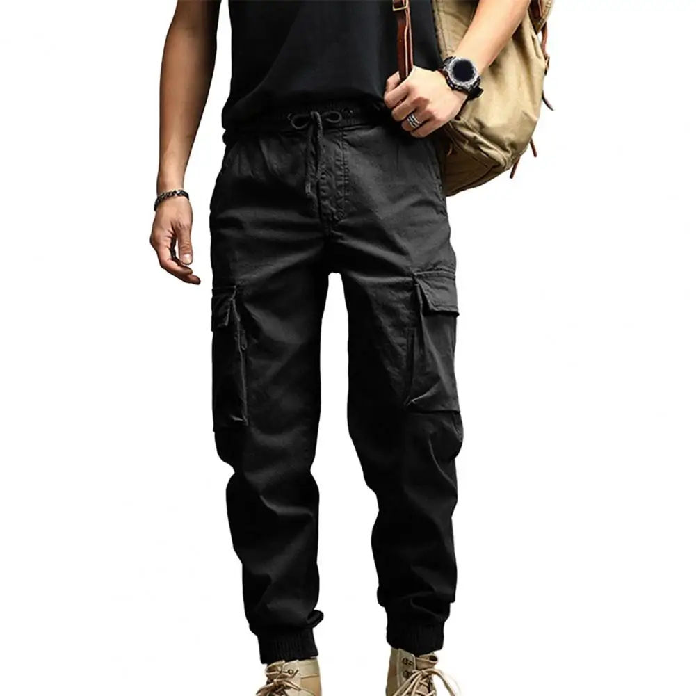 Men Solid Color Pants Men's Cargo Pants