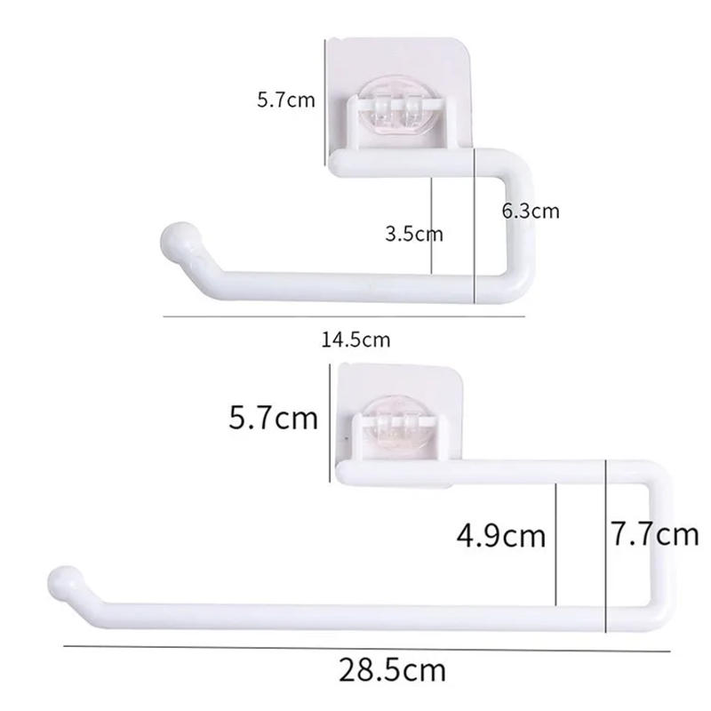Description Picture 2 of item1Pcs Kitchen Tissue Holder Hanging Toilet Roll Paper Holder Towel Rack Kitchen Bathroom Cabinet Door Hook Holder Organizer