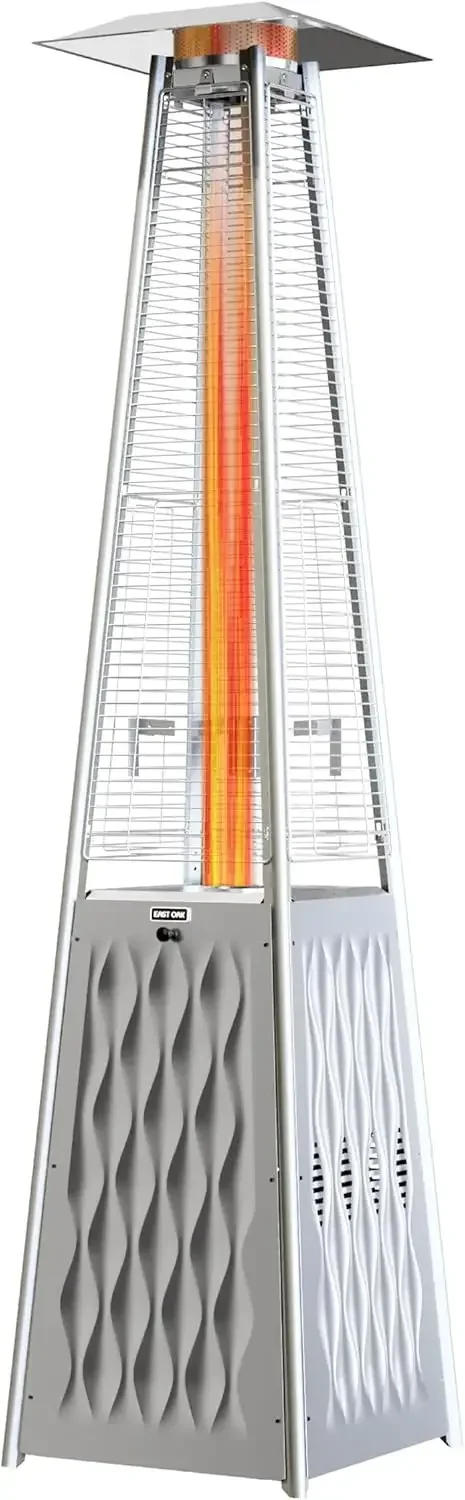 Description Picture 2 of itemPyramid Patio Heater 48000 BTU Outdoor Flame Patio Heater All Stainless Steel Quartz Glass Tube Propane Heater Triple Protection