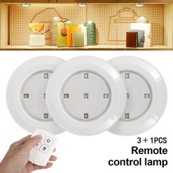 Wireless LED Puck Lights Tap Light Push Lights Mini Night Touch Light Portable Under Cabinet Lighting Battery Operated DIY Stick