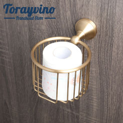 Torayvino Bathroom Towel Bar Antique Brass Hook Hardware Accessorice  Contemporary Handle Towel Rack Paper Basket Wall Mounted