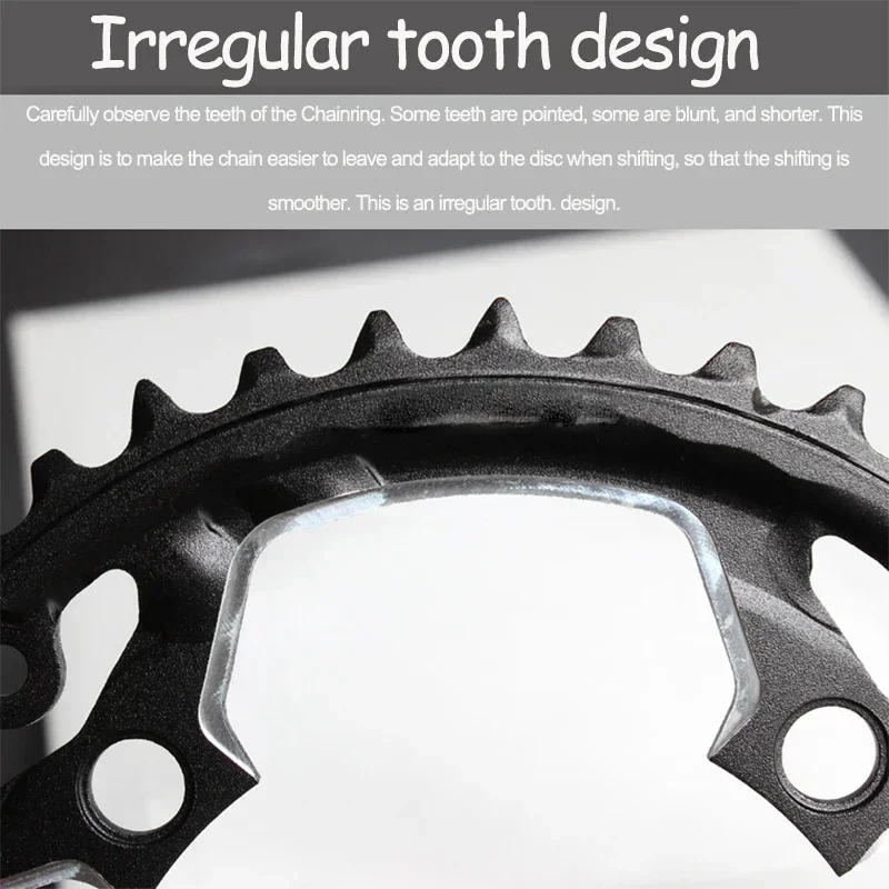 Description Picture 5 of itemPROWHEEL 104 BCD Bicycle Chainring 64BCD 96BCD /8/9/10/11S Chainwheel 22T 24T 30T 32T 40T 42T 44T Bike Chain Ring Crankset Mtb