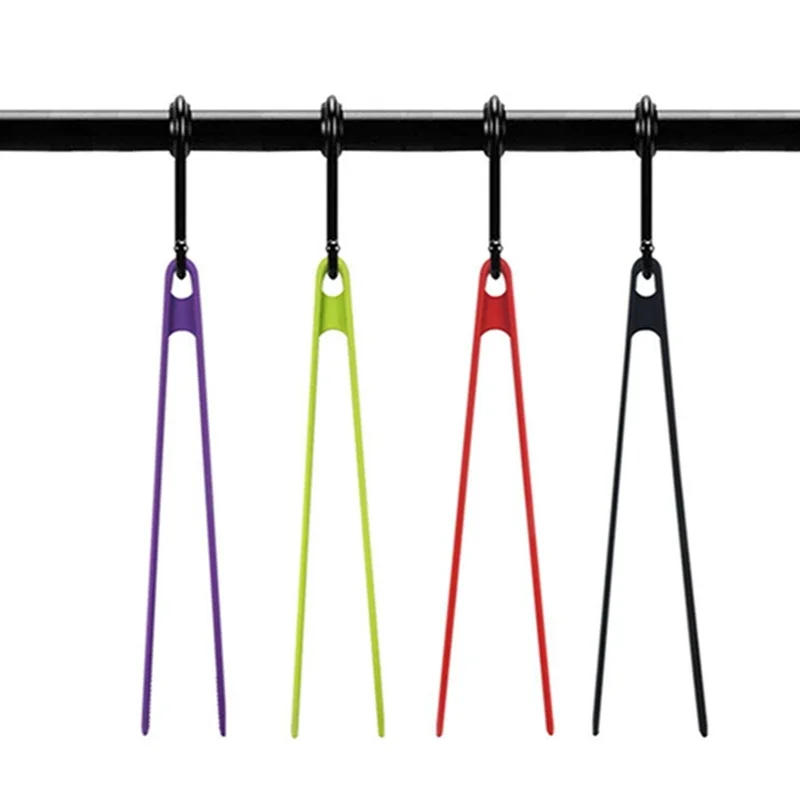 Description Picture 2 of itemSilicone Food Toast Tongs Trivet Tongs for Kitchen Tongs Non-slip Cooking Clip Clamp BBQ Salad Tools Grill Kitchen Accessories