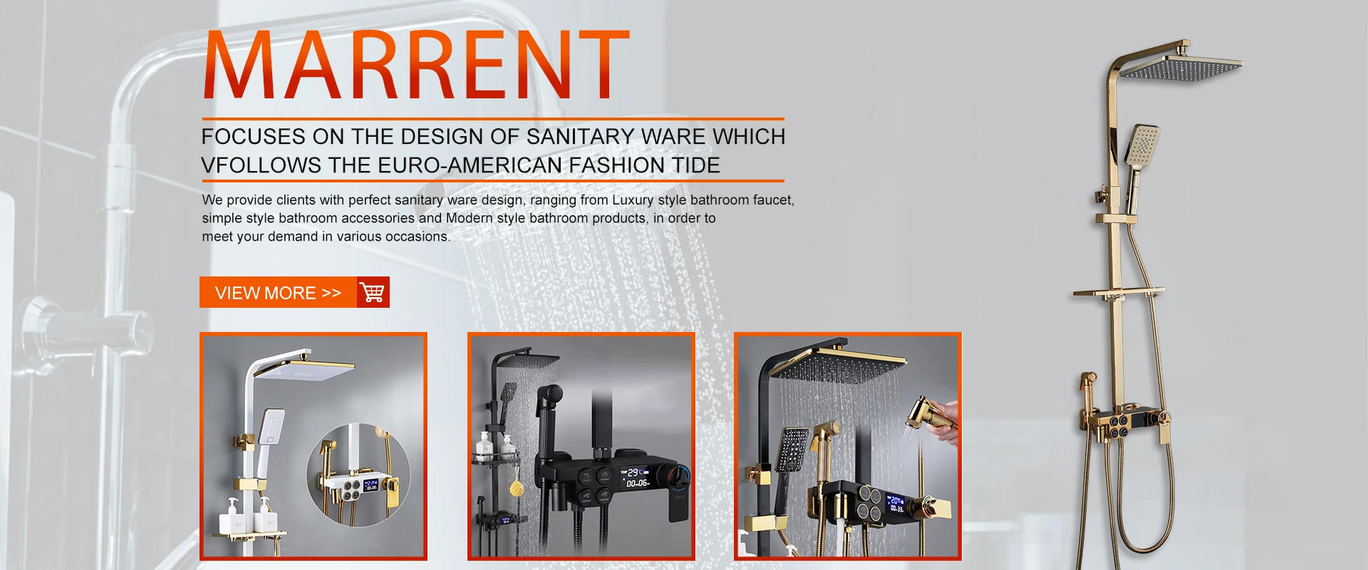 Description Picture 2 of item8 Inches Round Brushed Gold 5x Magnifying Bathroom Makeup  Mirrors with Led Light Dual Arm Extending  Shower Mirror for Bathroom