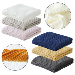 3Pcs/Set Waffle Weave 100% Cotton Bath Towel Set Towels Absorbent And Soft Towel Hand Towel Bath Towel Colorful Bath Products