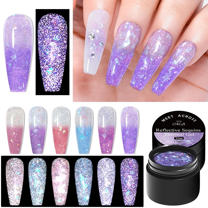 Description Picture 3 of item10Pcs/Set Glitter Dried Flower Gel Nail Polish Set UV LED Nail Art Gel Vernis Semi Permanent Base Top Coat Varnish Manicure Kits