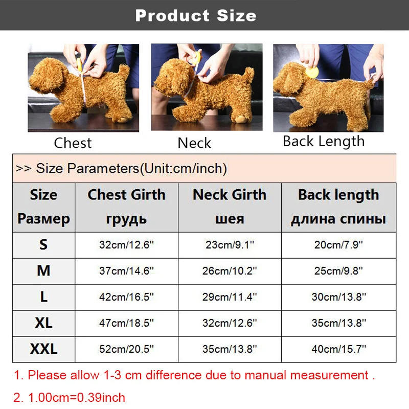 Description Picture 2 of itemWarm Thickened Pet Overalls Coral Fleece Puppy Pajamas Winter Dog Jumpsuit Clothes for Small Dogs Cats Yorkie Chihuahua Costumes