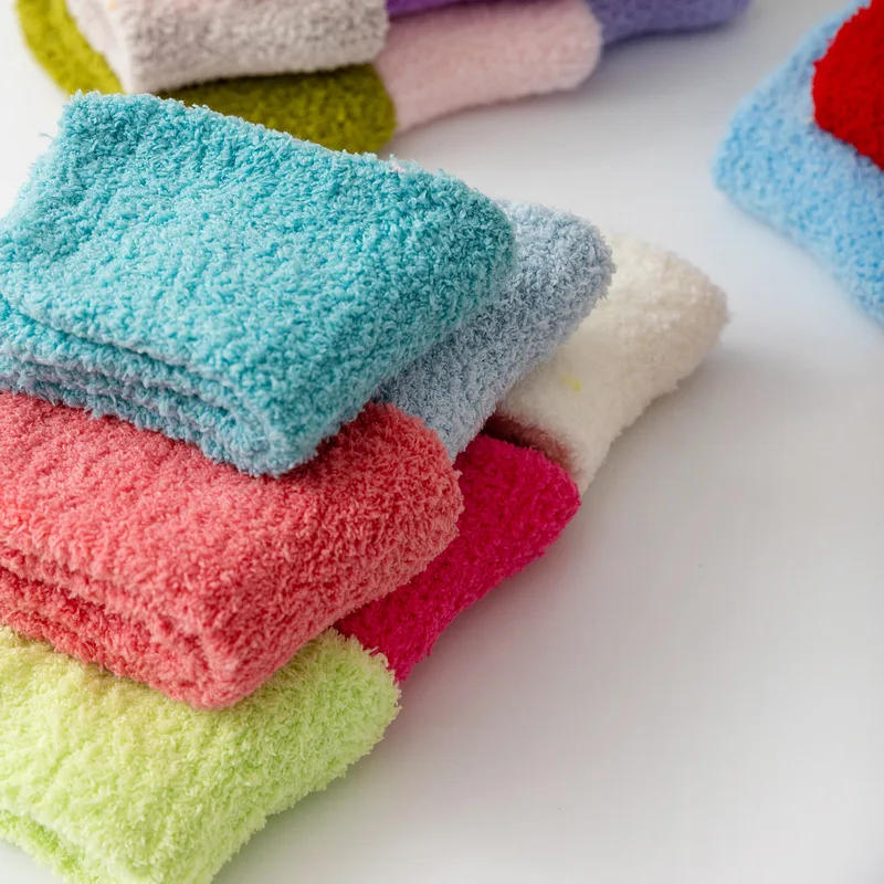Description Picture 6 of itemShort Socks Women Fuzzy Winter Ladies Floor Warm Plush Comfy Fluffy Coral Fleece Thick Sleeping Slippers Sock Furry Designer