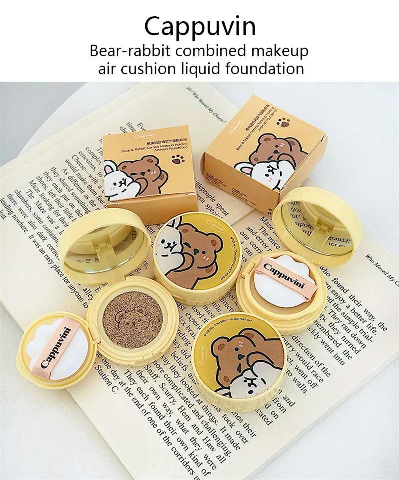Description Picture 4 of itemAir Cushion Foundation Naturally Lasting Face Concealer Moisturizing Waterproof Brighten Foundation Cream Base Makeup Cosmetics