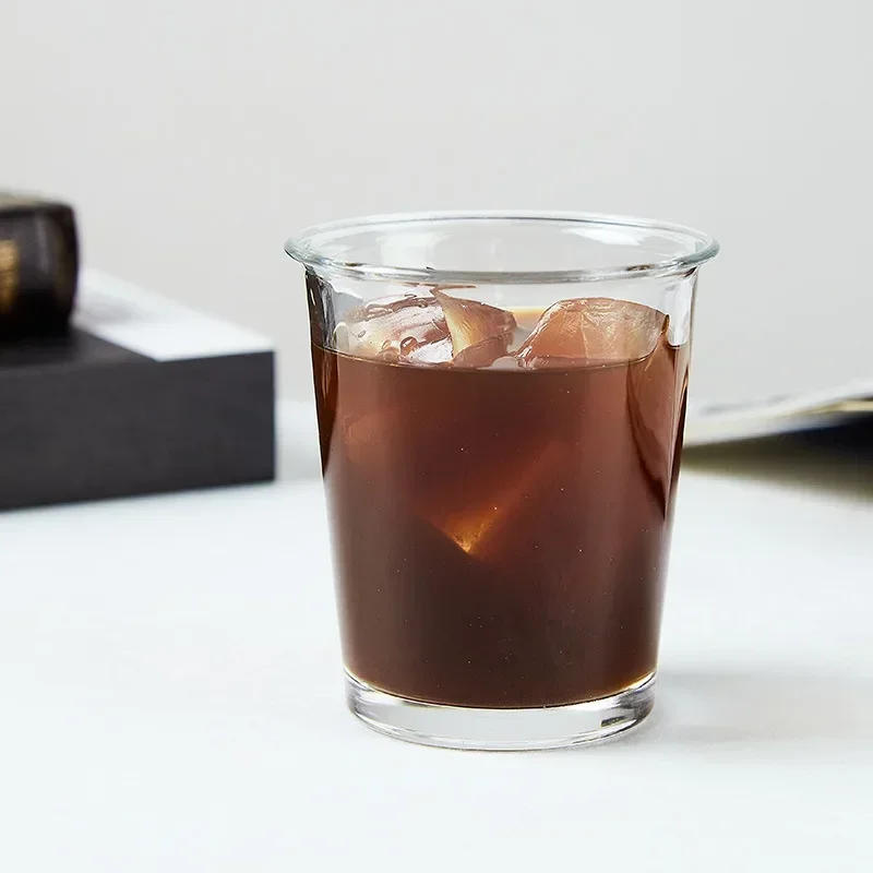 Description Picture 4 of itemCoffee Cup Curled Latte Cups Household Glass Drinkware Juice Milk Simple Mug Transparent Water Bottles Glassware Cups Coffeeware