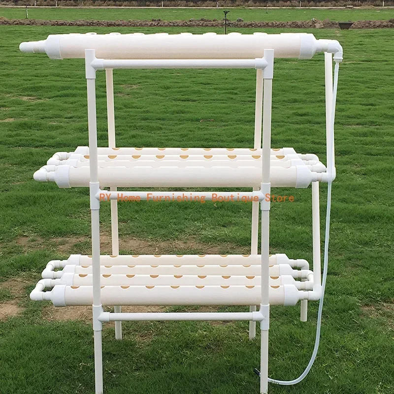 Description Picture 4 of itemIndoor Greenhouse Planting Box, Gardening System, Nursery Pot, Hydroponic Rack, Pipe Grow Kit, NFT, 108 Holes