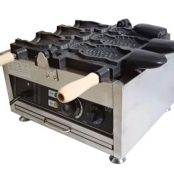 Commercial Big Open Mouth Taiyaki Ice Cream Cone Machine Maker, Japanese Fish Shaped Cake Mold Making Waffle Makers