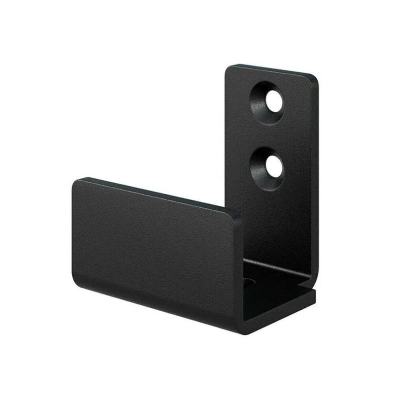 Description Picture 4 of itemSilent Sliding Barn Door Guide Roller Adjustable Floor Guide Carbon Steel Construction Stabilizes Movement Black Color