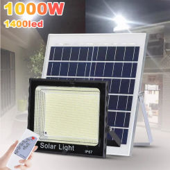 1400 LEDs Solar Light Outdoor  800W Solar Lamp Waterproof For Garden Path Street Outdoor Landscape Spotlight Wall Flood Lamp