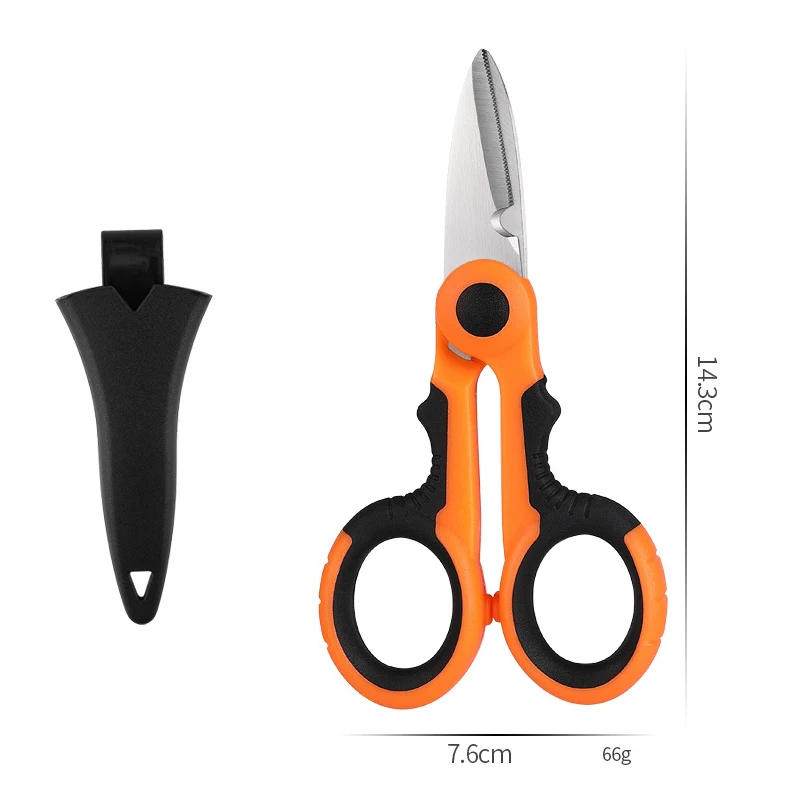 Description Picture 5 of itemHigh Carbon Steel Scissors Household Shears Tools Electrician Scissors Stripping Wire Cut Tools For Fabrics, Paper And Cable