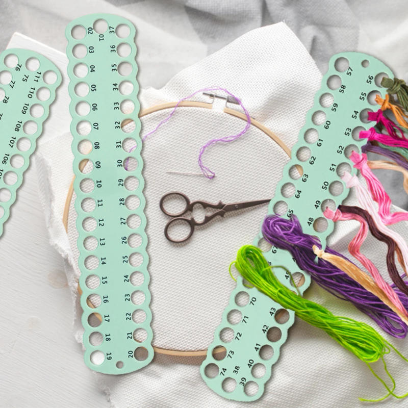 Description Picture 6 of item3pcs Embroidery Floss Organizer Craft Storage Holder 37-Hole Embroidery Thread Organizer PC Winding Board for DIY Sewing Storage