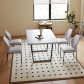 Table 4 White Chairs