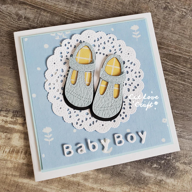 Description Picture 6 of itemCatlove Baby Shoes Metal Cutting Dies Scrapbooking Mold Knife Stencil Die Cuts Card Making DIY Craft Embossing New Dies For 2022