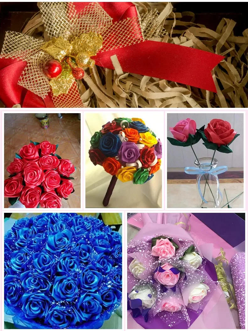 Description Picture 4 of item25Yards/Roll 50mm Ribbons for DIY Bow Crafts Polyester Satin Ribbons Christmas Home Decor Accessories Tape Wedding Gift Wrapping