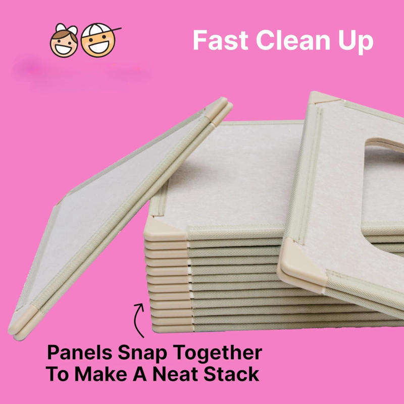 Description Picture 6 of itemPanel Playhouse Big Set - 16 Panel Kit, Lightweight Panels with Built-in Magnets Easily Snap Together