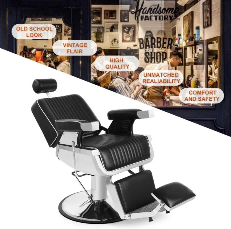 Description Picture 5 of itemBarber Chair Barbershop Chairs Hydraulic Recline Barber Chairs Salon Chair for Hair Stylist Chair Barber Salon Equipment
