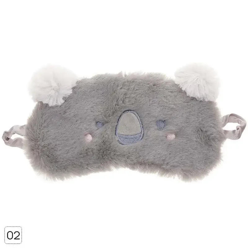 Description Picture 3 of item1Pc Sleep Eye Mask Cute Plush Eye Cover Sleeping Mask Cartoon Travel Rest Shade Eye Patch Blindfold Sleep Aid Eyepatch