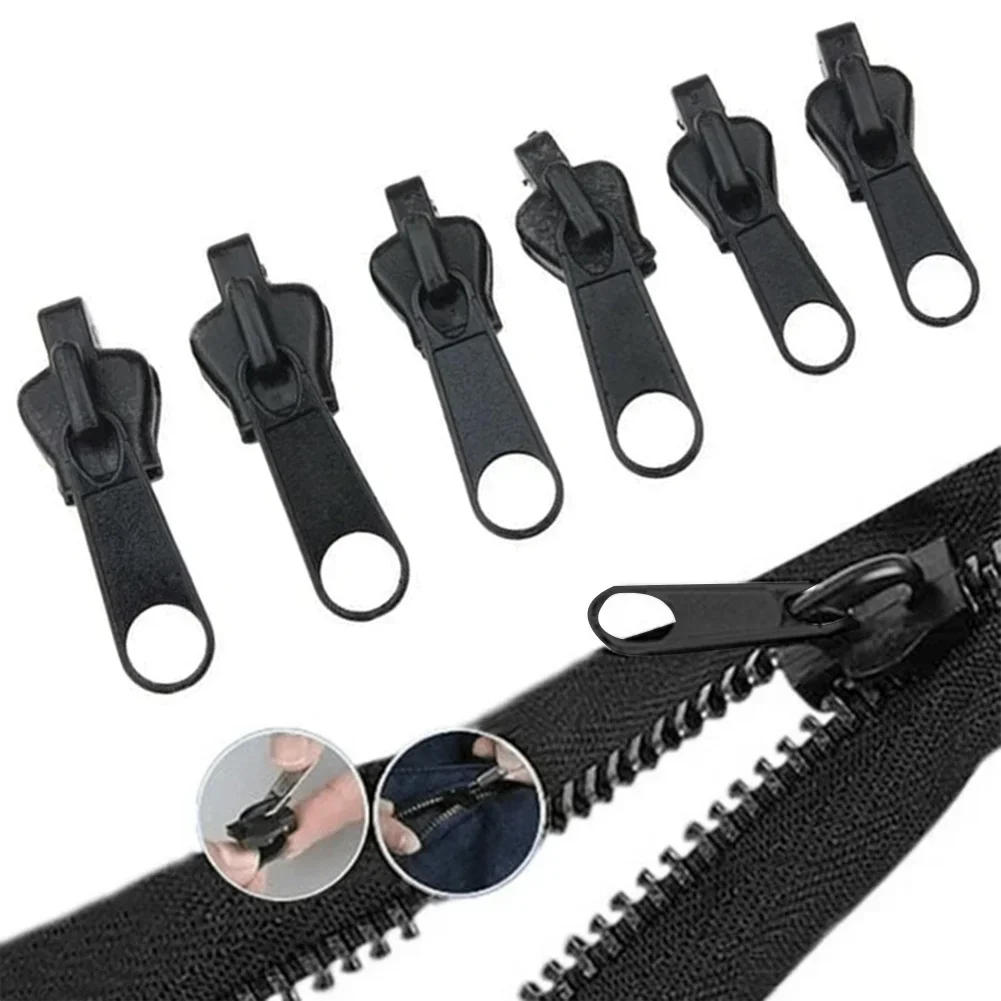 Description Picture 6 of itemBlack 6pcs Instant Zipper Universal Instant Fix Zipper Repair Kit Replacement Zip Slider Teeth Rescue New Design for DIY Sew