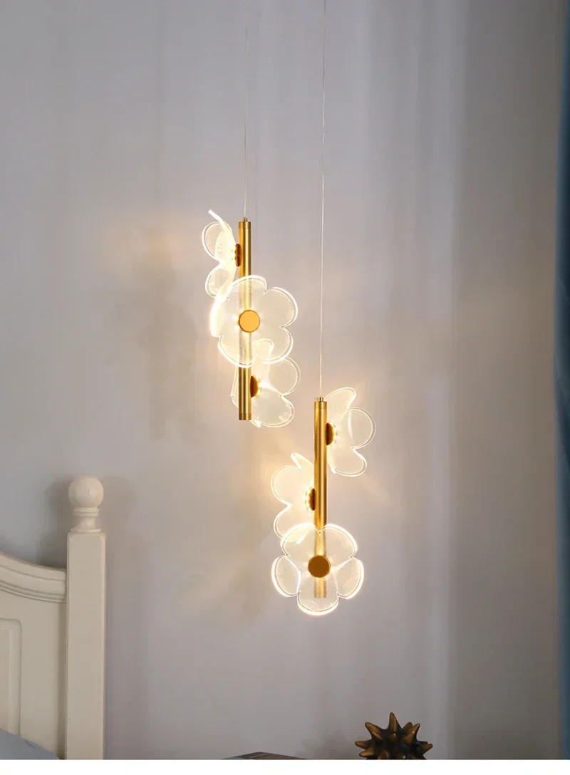 Description Picture 5 of itemLustre LED Pendant Light Fixture Nordic Hanging Lamps for Ceiling Bedside Bedroom Home Children's Room Decoration Pendant Lamp