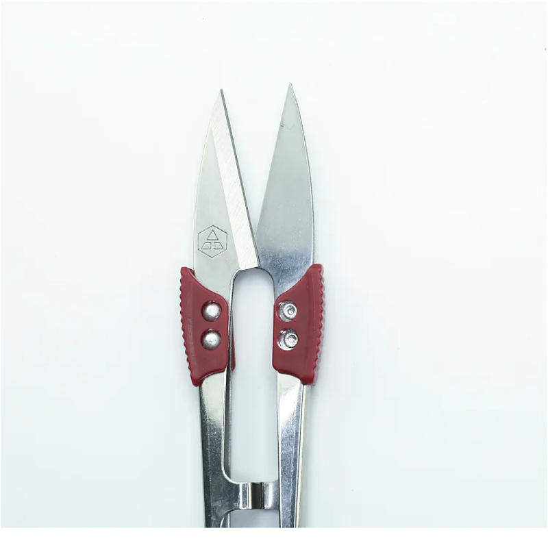 Description Picture 5 of itemStainless Steel Yarn Shears Cutting Sewing Accessories Scissors Cutter Clothing Small Scissors U-shaped Spring Scissors