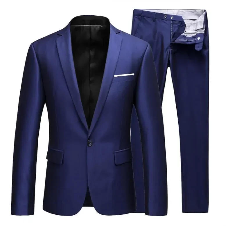 Description Picture 2 of item2023 Men's Business Fashion High Quality Gentleman Black 3 Piece Suit Set / Blazers Coat Jacket Pants Classic Trousers Vest