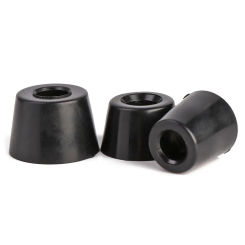 10 Pcs Tapered Furniture Slip Feet Black Speaker Bed Table Box Rubber Shock Protection Floor Protective Pad  Furniture Parts