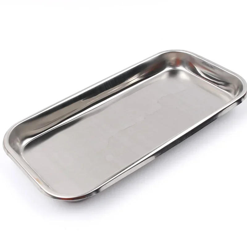Description Picture 2 of item1PC Stainless Steel Nail Art Equipment Plate Cosmetic Storage Tray Surgical Dental Tray Home False Nails Dish Tools Nail Art