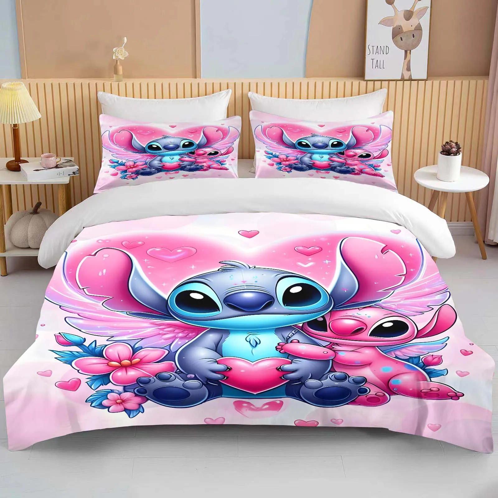 Description Picture 2 of itemStitch Dreams Printed Bedding Sets Soft Comforter Cover Bed Cover Duvet Cover Pillow Case 2-3 Pieces Sets Kids Bedroom Decor