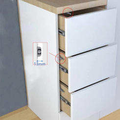 Handle-Free Door Latch Furniture Hardware Security.Catches With Screws Bouncer Drawe Buffer Cabinet Countertops