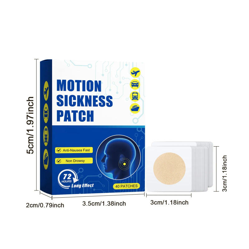 Description Picture 4 of item40pcs Of Motion Sickness Dizziness Patches And Seasickness Patches No Side Effects Suitable For Traveling By Car Ship Airplane